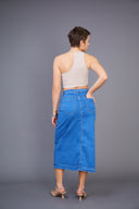 Jupe longue en jeans "Diane" - ANA & LUCY