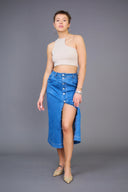 Jupe longue en jeans "Diane" - ANA & LUCY