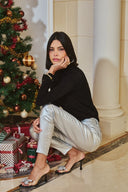 SLIM-FIT COATED TROUSERS "Théophile"