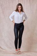Pantalon Slim Enduit "Théophile" - ANA & LUCY