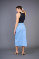 Jupe longue en jeans "Diane" - ANA & LUCY