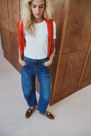 Jeans Barrel ( Cropped ) "Livia"