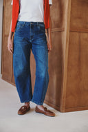 Jeans Barrel ( Cropped ) "Livia"