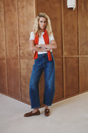 Jeans Barrel ( Cropped ) "Livia"