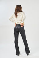 Pantalon Flare Enduit "Florence"