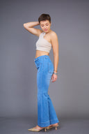 "Maria" Wide-Leg Jeans