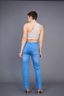 "Maria" Wide-Leg Jeans