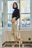 Beschichtete Slim-Hose „Théophile“