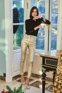 Beschichtete Slim-Hose „Théophile“