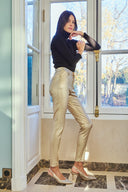 Beschichtete Slim-Hose „Théophile“