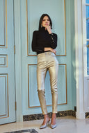 Beschichtete Slim-Hose „Théophile“