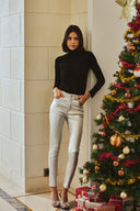 Beschichtete Slim-Hose „Théophile“