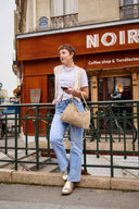 Two-tone "Alice" wide jeans