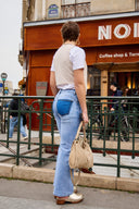 Two-tone "Alice" wide jeans