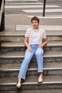 Two-tone "Alice" wide jeans
