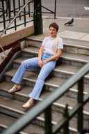 Two-tone "Alice" wide jeans
