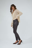 Pantalon Slim Enduit "Théophile"