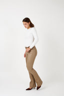 Pantalon Flare Enduit "Florence"