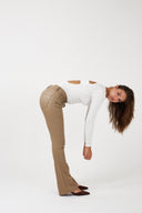 Pantalon Flare Enduit "Florence"