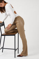 Pantalon Flare Enduit "Florence"