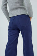 Vue arrière du pantalon large Natalia ANA & LUCY en bleu marine.