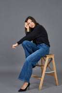 Jeans Wide Polaire "Naomie"