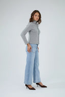 Jeans wide Cathia ANA & LUCY en denim bleu clair avec une coupe large.
