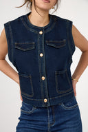 Gilet en denim "Matine"