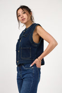 Gilet en denim "Matine"