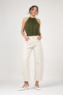 Jeans Barrel ( Cropped ) "Livia"