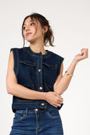 Gilet en denim "Matine"