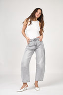 Jeans Barrel ( Cropped ) "Livia"