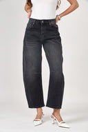 Jeans Barrel ( Cropped ) "Livia"