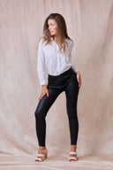 Pantalon Slim Enduit "Théophile"