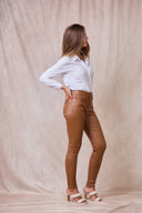Pantalon Slim Enduit "Théophile"
