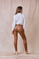Pantalon Slim Enduit "Théophile"