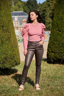 Pantalon Slim Enduit "Théophile"