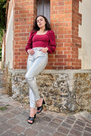 Pantalon Slim Enduit "Théophile"