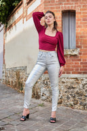 Pantalon Slim Enduit "Théophile"