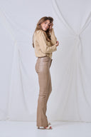 Pantalon Flare Enduit "Florence"