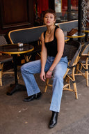 "Maria" Wide-Leg Jeans