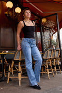 "Maria" Wide-Leg Jeans