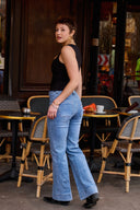 "Maria" Wide-Leg Jeans