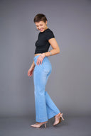 "Maria" Wide-Leg Jeans