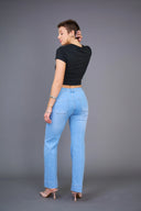 "Maria" Wide-Leg Jeans