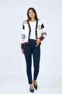 Pantalon slim bleu marine coupe push-up de la marque ANA & LUCY
