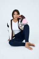 Pantalon slim bleu marine coupe push-up ANA & LUCY.