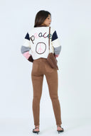Pantalon slim push-up couleur terre de Sienne de la marque ANA & LUCY.