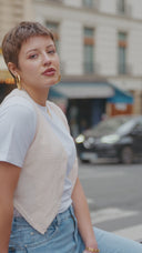 Two-tone "Alice" wide jeans