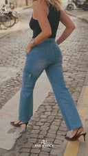 Weite Jeans „Bernadette“